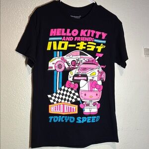 Hello Kitty Black and Pink Kids T-Shirt